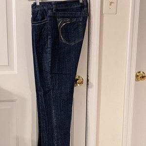 Lee Slender Secret Lower on the Waist Bootcut Jeans, Dark Blue, Size 16S
